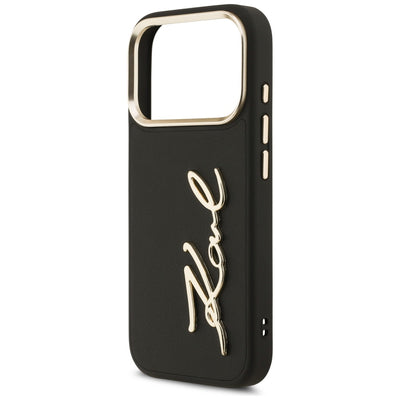 Karl Lagerfeld Karl Script Logo Case for iPhone 17 Pro - Black