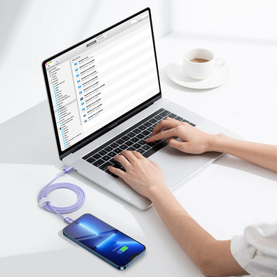 Baseus CAJY000205 Lightning - USB-C PD cable 20W 480Mb/s 1.2m - purple