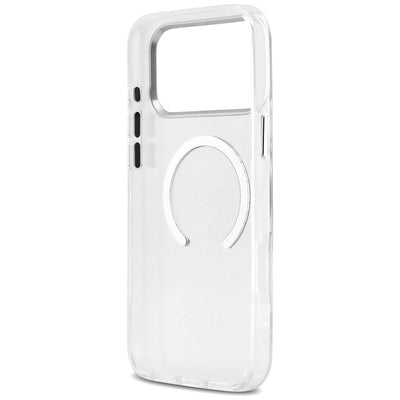 Guess Metal Outline MagSafe case for iPhone 17 Pro Max - silver
