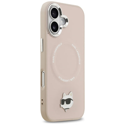 Karl Lagerfeld Choupette Pin MagSafe Case for iPhone 17 - Pink