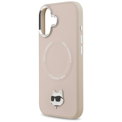 Karl Lagerfeld Choupette Pin MagSafe Case for iPhone 17 - Pink