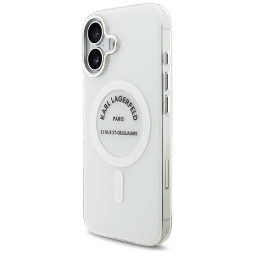 Karl Lagerfeld IML Karl RSG Logo MagSafe Case for iPhone 17 - Transparent