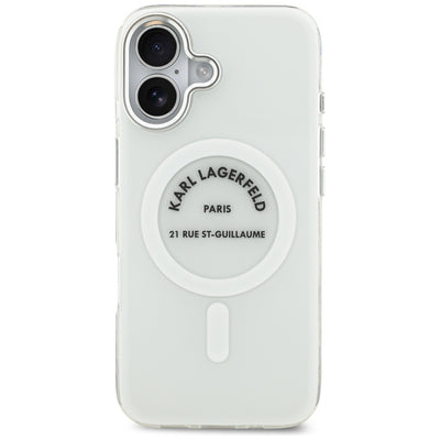 Karl Lagerfeld IML Karl RSG Logo MagSafe Case for iPhone 17 - Transparent