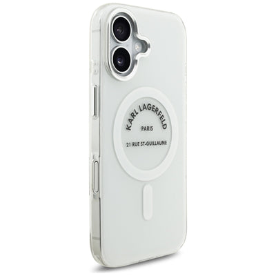 Karl Lagerfeld IML Karl RSG Logo MagSafe Case for iPhone 17 - Transparent