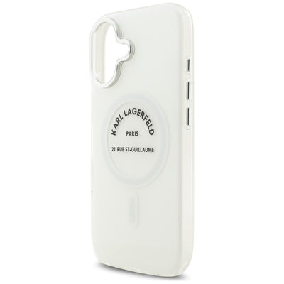 Karl Lagerfeld IML Karl RSG Logo MagSafe Case for iPhone 17 - Transparent
