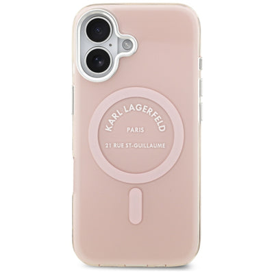 Karl Lagerfeld IML Karl RSG Logo MagSafe Case for iPhone 17 - Pink
