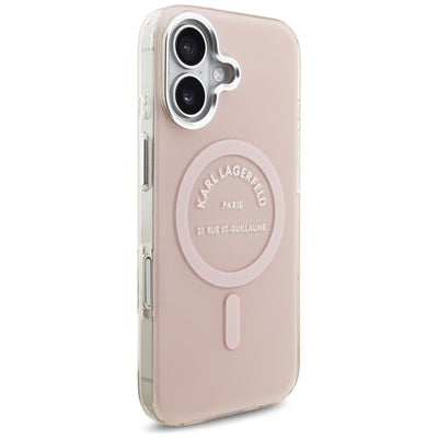 Karl Lagerfeld IML Karl RSG Logo MagSafe Case for iPhone 17 - Pink