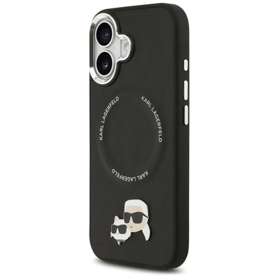 Karl Lagerfeld Karl &amp; Choupette Pins MagSafe Case for iPhone 17 - Black
