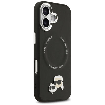 Karl Lagerfeld Karl &amp; Choupette Pins MagSafe Case for iPhone 17 - Black