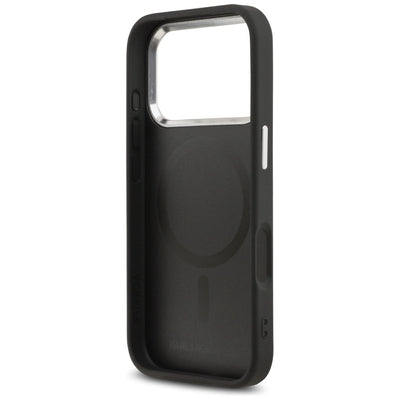 Karl Lagerfeld Karl &amp; Choupette Pins MagSafe Case for iPhone 17 Pro Max - Black