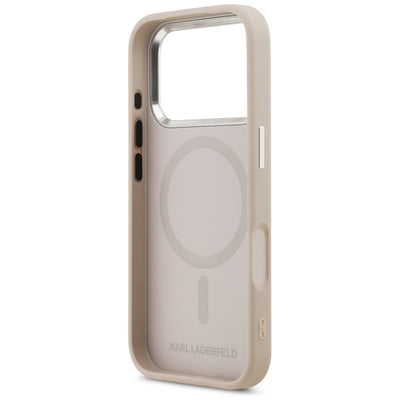 Karl Lagerfeld Karl &amp; Choupette Pins MagSafe Case for iPhone 17 Pro - Pink