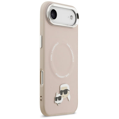 Karl Lagerfeld Karl &amp; Choupette Pins MagSafe Case for iPhone Air Pink