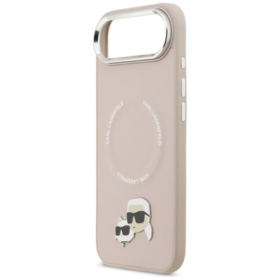 Karl Lagerfeld Karl &amp; Choupette Pins MagSafe Case for iPhone Air Pink