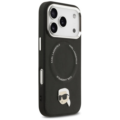 Karl Lagerfeld Karl Pin MagSafe Case for iPhone 17 Pro - Black