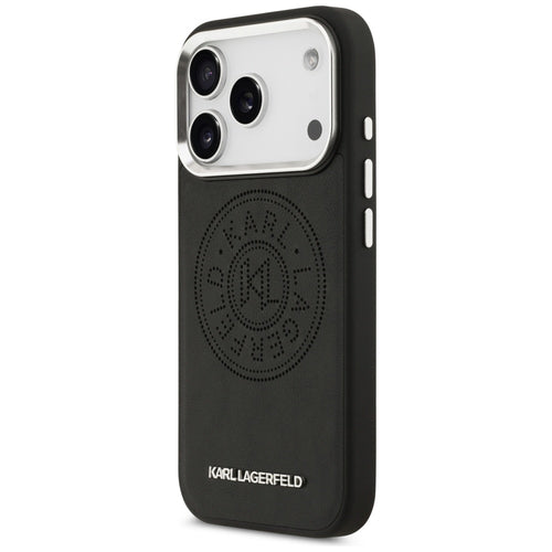 Karl Lagerfeld Point &amp; Metal Logo MagSafe Case for iPhone 17 Pro - Black