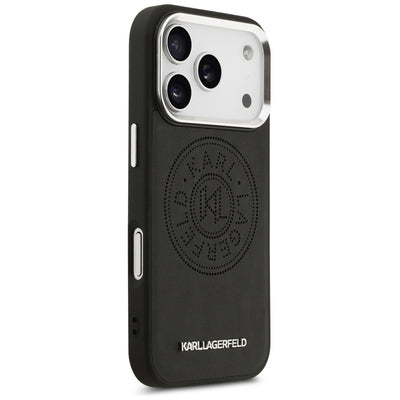 Karl Lagerfeld Point &amp; Metal Logo MagSafe Case for iPhone 17 Pro - Black