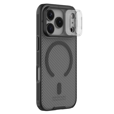CamShield Pro Magnetic Case IP17 Pro Transparent black — Nillkin
