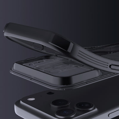 CamShield Pro Magnetic Case IP17 Pro Max Transparent black — Nillkin