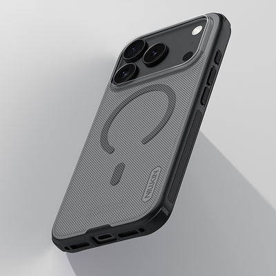 Super Frosted Shield Pro Magnetic Case IP17 Pro Transparent black — Nillkin