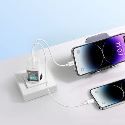 Baseus GaN5 Pro 40W 2xUSB-C Wall Charger - White