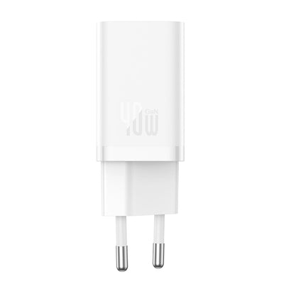 Baseus GaN5 Pro 40W 2xUSB-C Wall Charger - White