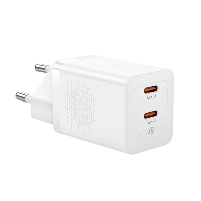 Baseus GaN5 Pro 40W 2xUSB-C Wall Charger - White
