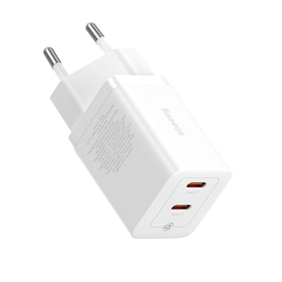 Baseus GaN5 Pro 40W 2xUSB-C Wall Charger - White