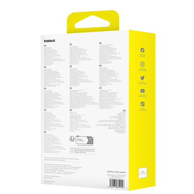 Baseus Qpow Pro+ 10000mAh 22.5W Power Bank with Built-in USB-C Cable and Display - Purple