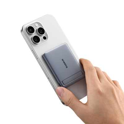 Baseus PicoGo AM31 Qi2 5000mAh 20W Ultra-Thin MagSafe Compatible Power Bank with Stand and Baseus Simple USB-C 20cm Braided C