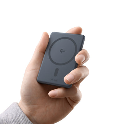 Baseus PicoGo AM31 Qi2 5000mAh 20W Ultra-Thin MagSafe Compatible Power Bank with Stand and Baseus Simple USB-C 20cm Braided C