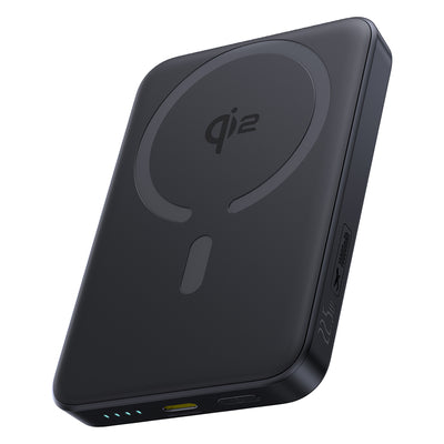 Baseus EnerFill FM12 10000mAh 22.5W Qi2 Power Bank MagSafe Compatible with Baseus Simple USB-C 20V/3A 30cm Cable - Black