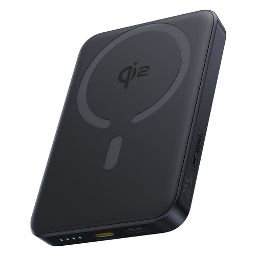 Baseus EnerFill FM12 10000mAh 22.5W Qi2 Power Bank MagSafe Compatible with Baseus Simple USB-C 20V/3A 30cm Cable - Black