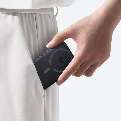 Baseus EnerFill FM12 10000mAh 22.5W Qi2 Power Bank MagSafe Compatible with Baseus Simple USB-C 20V/3A 30cm Cable - Black