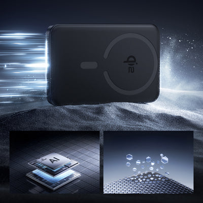 Baseus EnerFill FM12 10000mAh 22.5W Qi2 Power Bank MagSafe Compatible with Baseus Simple USB-C 20V/3A 30cm Cable - Black