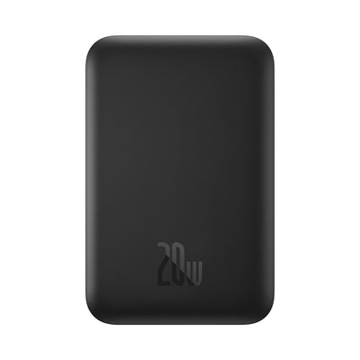 Baseus Magnetic Mini Air 6000mAh 20W Powerbank with Inductive Charging and Baseus Simple USB-C Cable (20V/3A) 30cm - Black