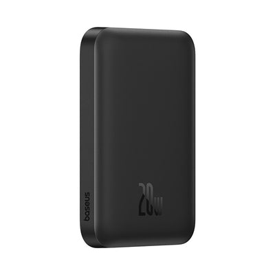 Baseus Magnetic Mini Air 6000mAh 20W Powerbank with Inductive Charging and Baseus Simple USB-C Cable (20V/3A) 30cm - Black