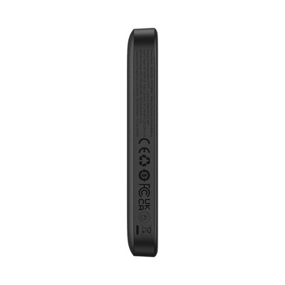 Baseus Magnetic Mini Air 6000mAh 20W Powerbank with Inductive Charging and Baseus Simple USB-C Cable (20V/3A) 30cm - Black