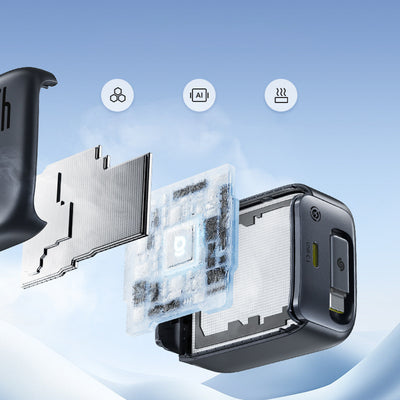 Baseus EnerCore CJ11 45W Wall Charger with USB-C Port and Retractable USB-C Cable - Black