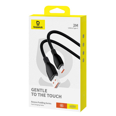Baseus Pudding Series 100W USB-A - USB-C Cable 2m - Black