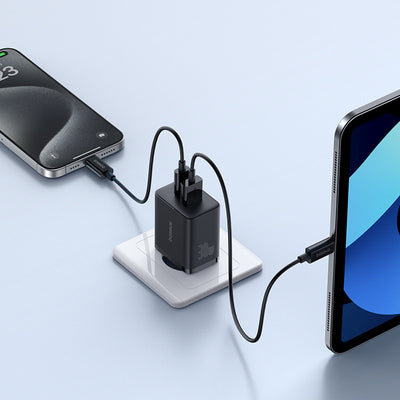 Baseus Cube Pro 30W USB-C USB-A Wall Charger - Black