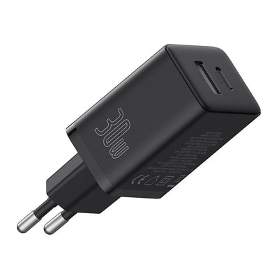 Baseus Cube Pro 30W USB-C USB-A Wall Charger - Black