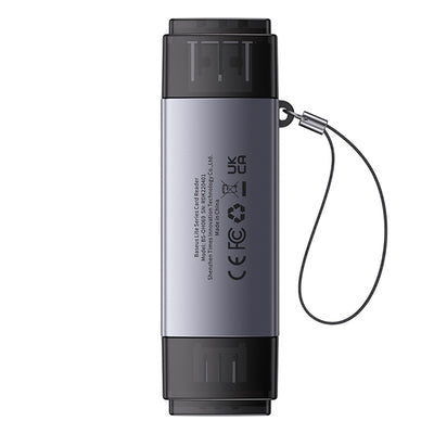 Baseus Lite Series USB-A/USB-C 3.0 SD/TF Card Reader - Gray