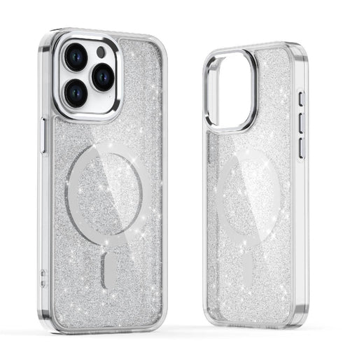 Glitter Case for Samsung Galaxy S26, MagSafe Compatible - White — Hurtel
