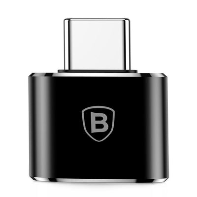 Baseus Mini USB-A to USB-C OTG Adapter - Black