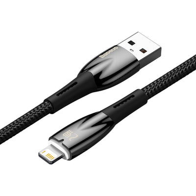 Baseus Glimmer Series cable USB-A - Lightning 480Mb/s 2.4A 2m black