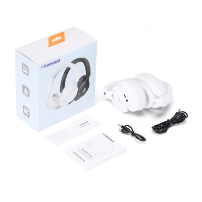 Tronsmart SOUNFII Q20S Hybrid ANC Wireless Headphones with Active Noise Cancelling - White