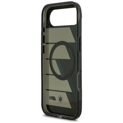BMW M IML Metal Buttons Tricolor Lines MagSafe Case for iPhone Air - Black
