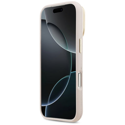 Guess Grained Big 4G &amp; Stand Camera Case for iPhone 17 Pro - Pink