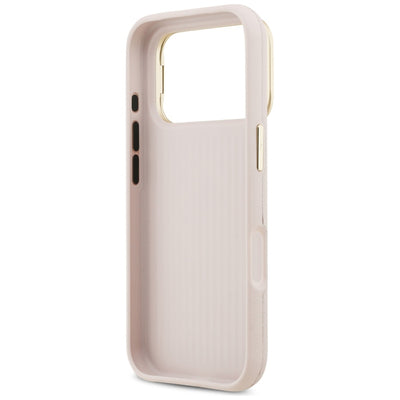 Guess Grained Big 4G &amp; Stand Camera Case for iPhone 17 Pro - Pink