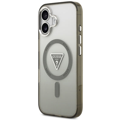 Guess IML Gradient Triangle Logo MagSafe case for iPhone 17 - olive